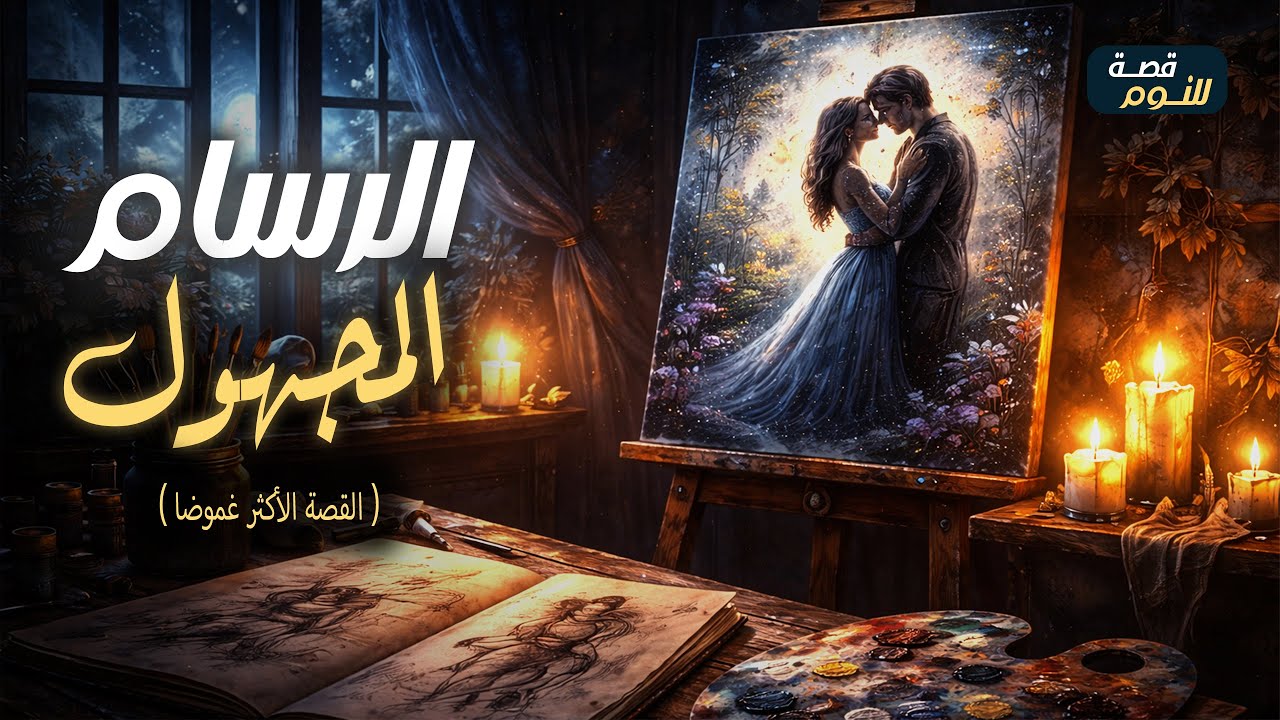قصـــة هادئة للـنوم  | الرسام المجهول الذي  ترك لوحاته تروي قصة حب غامضة !