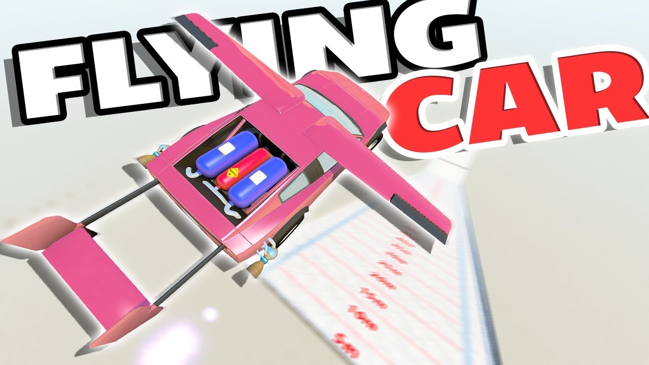 ROCKET POWERED FLYING CAR VS SKI JUMPING ARENA! - BeamNG Drive Hyper Bolide Mod