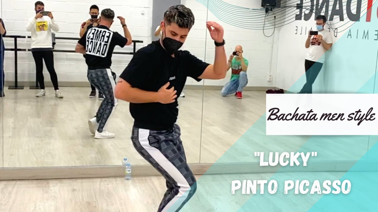 Lucky 🍀 Pinto Picasso || Bailar bachata men style🔥 Luis Garcia 📍Just Dance Madrid