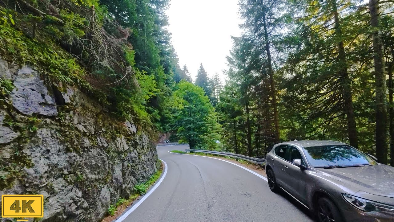 Relaxing 4K Mountain Drive – 19 Minute Alpine Road Trip with Ambient Music 🏔️🎶