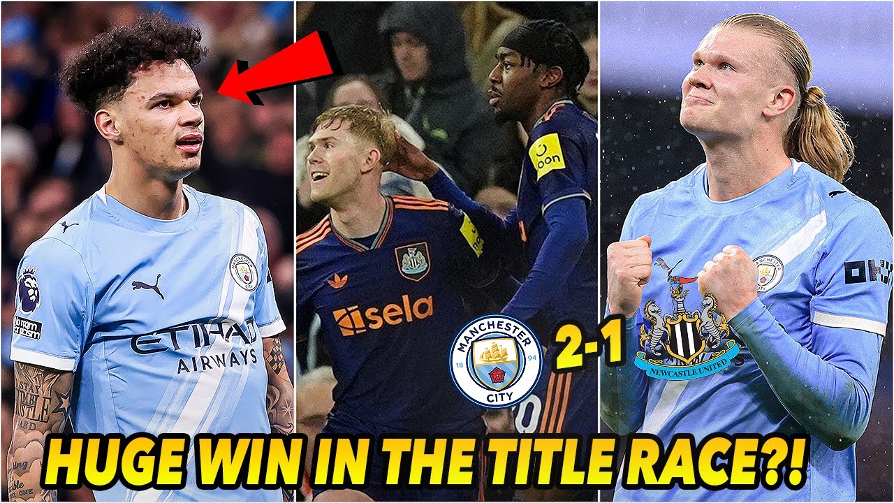 Man City 2-1 Newcastle | Nico O'Reilly BRACE Seals MASSIVE Win For City in the Title Race!