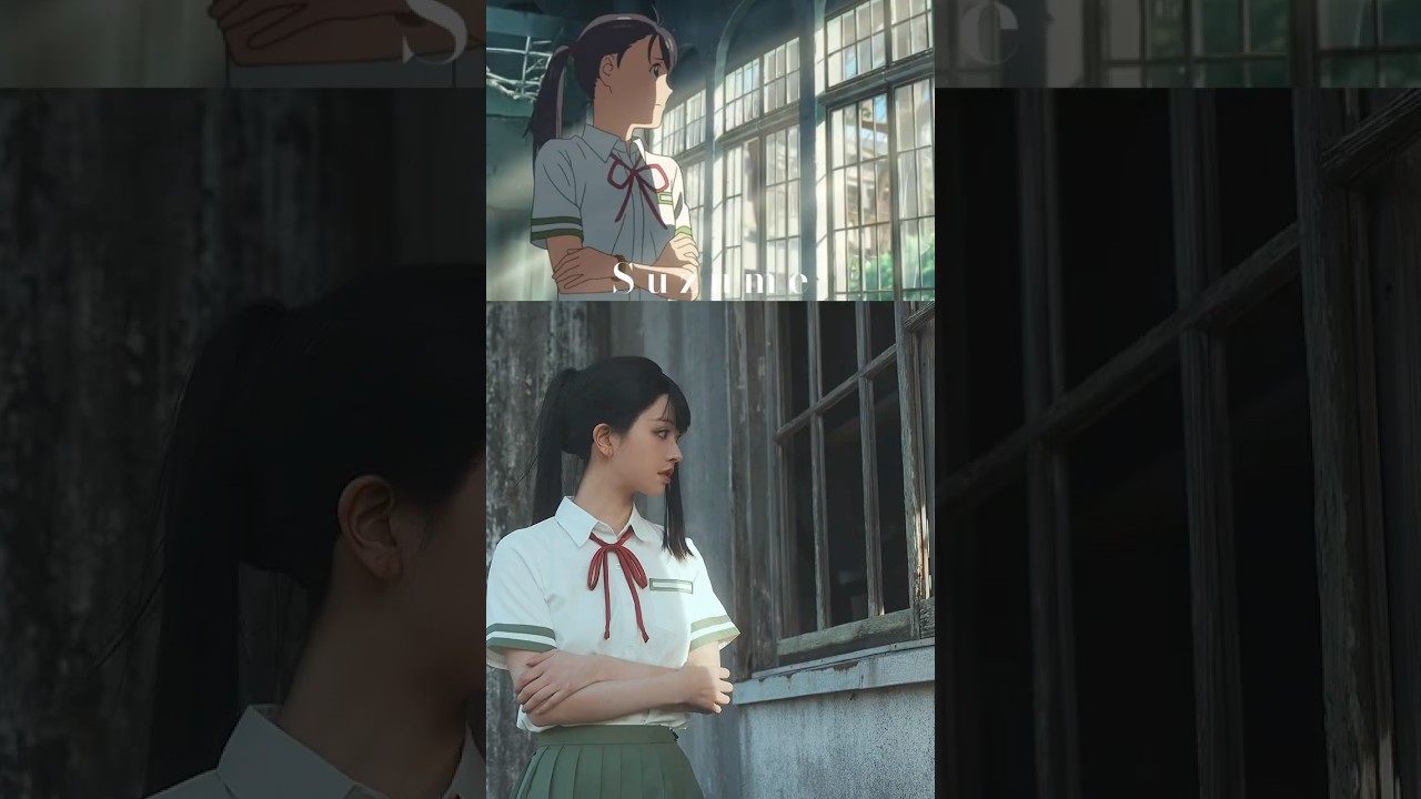 Recreating Suzume in real life! #cosplay #anime #japan
