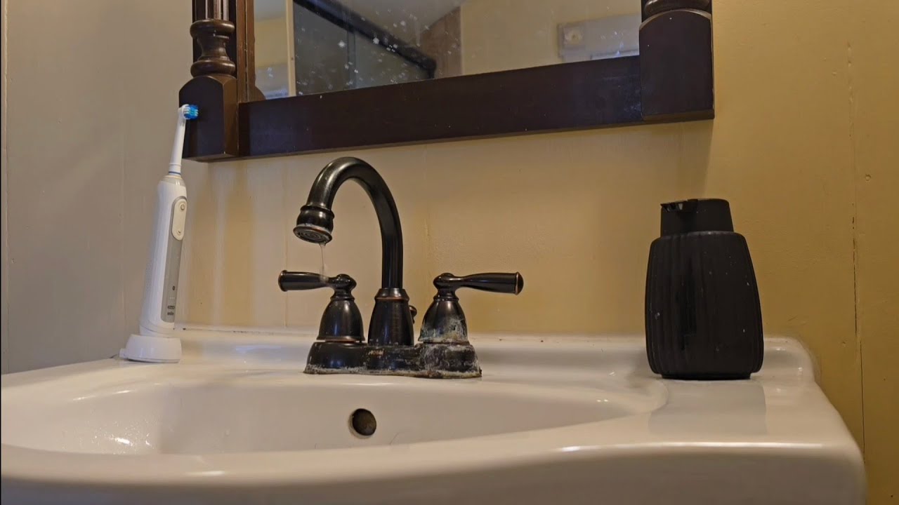 Replacing a cartridge on a moen bathroom faucet 