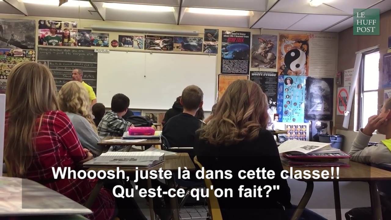 Ce prof saute par la fenêtre pour donner une leçon à ses élèves