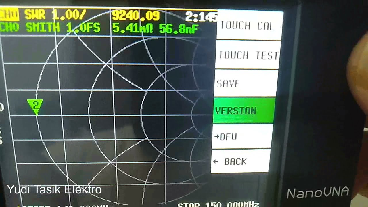 NANO VNA FUNGSI DAN CARA SETTING MENU MENUNYA