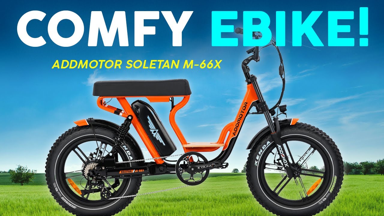 This Moped Style E-Bike is Super Comfortable! – AddMotor Soletan M-66X