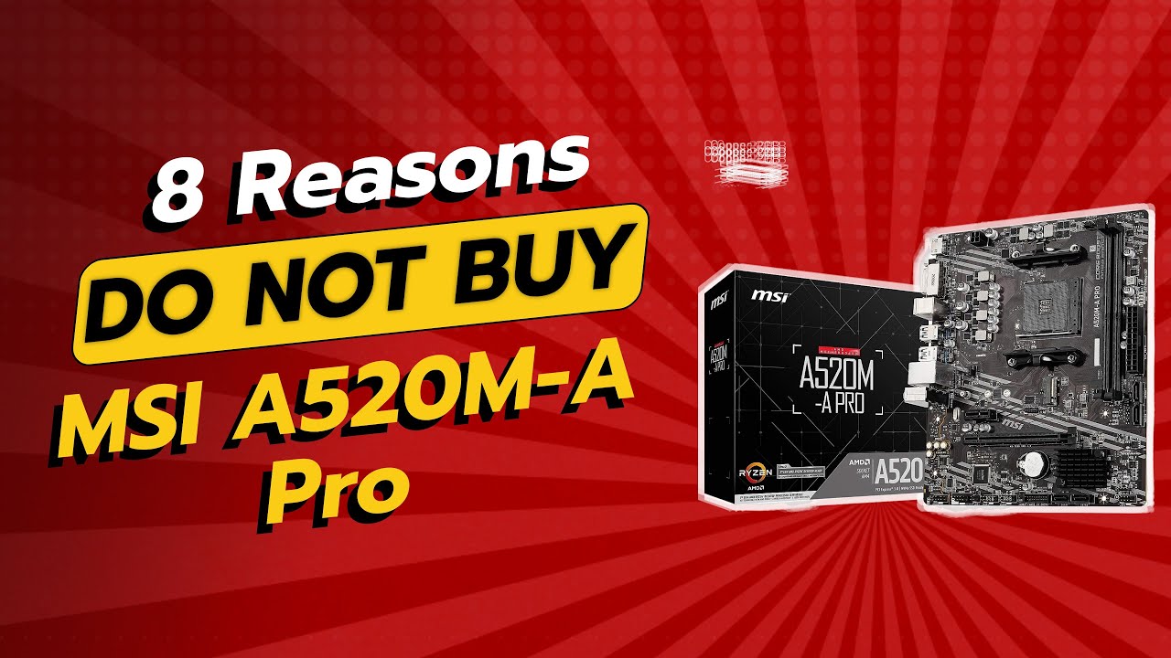 НЕ ПОКУПАЙТЕ MSI A520M-A PRO, пока не посмотрите это видео! 😱 8 причин почему!