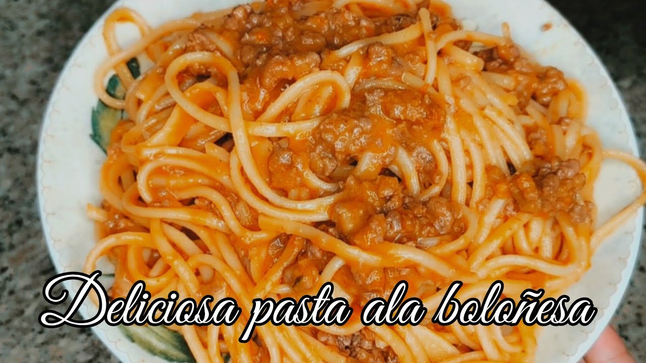 DELICIOSA PASTA a la BOLOÑESA #boloñesa  #recetascolombianas #pasta #espaguetis 