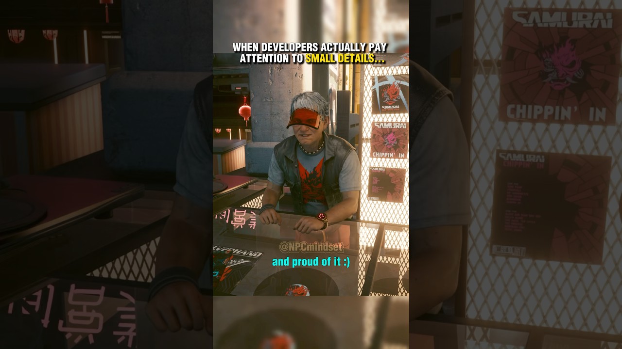 When Developers Actually Pay Attention to Small Details #shorts #cyberpunk
