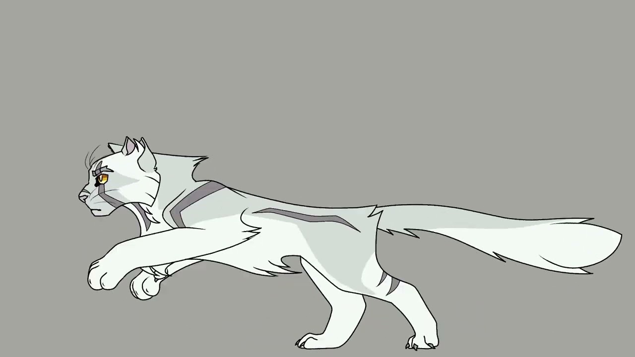 Blizzardstar Run Cycle - Warrior Cats OC Anim Test