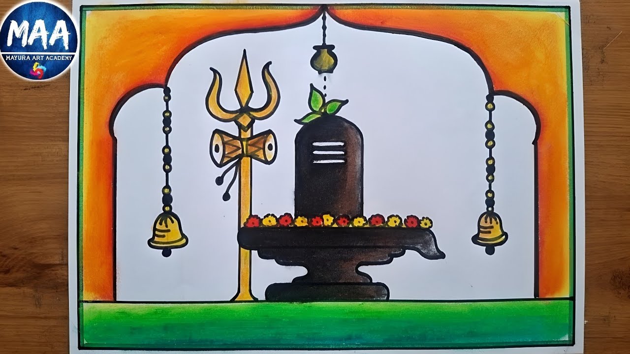 Mahashivratri Drawing | How to Draw Mahashivratri | Maha Shivaratri special Drawing 