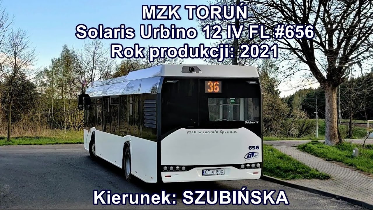 MZK Toruń - Linia 36, Solaris Urbino 12 IV FL #656