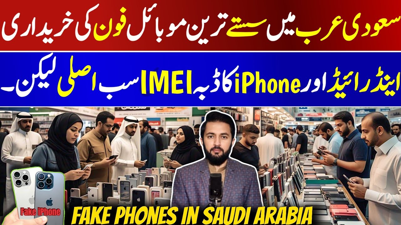 Real Vs Fake iPhone in Saudi Arabia | Fake Android Phones & Devices - Fraud in KSA