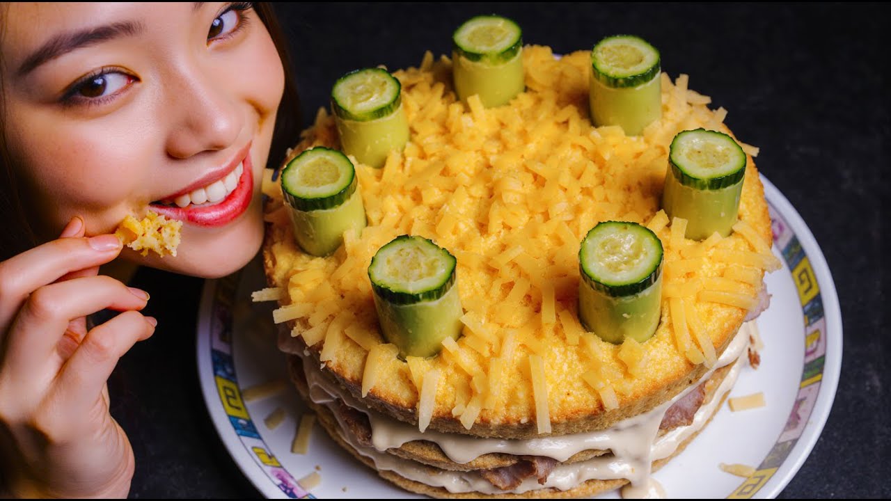 Savory Chicken Layer Cake – Cooking REcipe, Food Review & My Favorite Food 🍗🎂