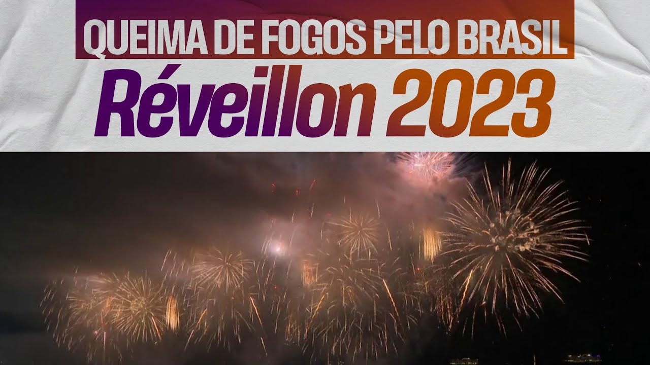 RÉVEILLON 2023: Giro de queima de fogos pelo Brasil // GloboNews