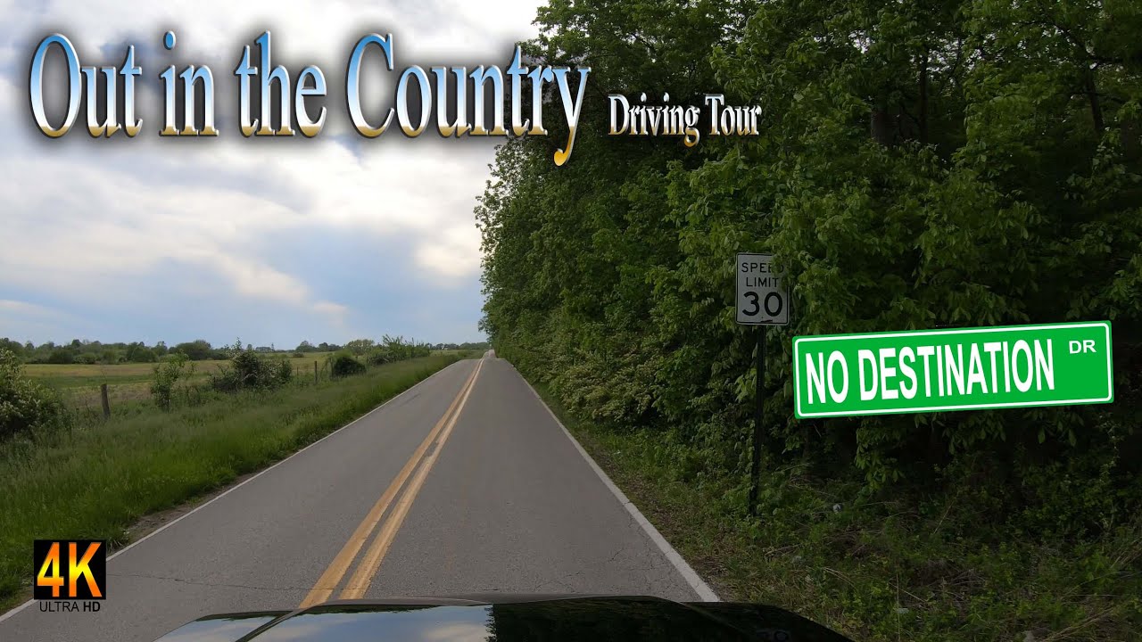 Indiana Driving Tour: Country Drive: 4K