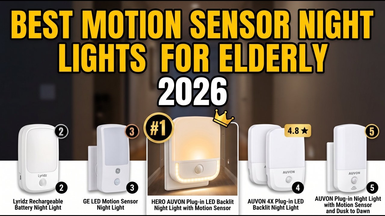 Best Motion Sensor Night Lights for Elderly [2026] Safe Nighttime Navigation