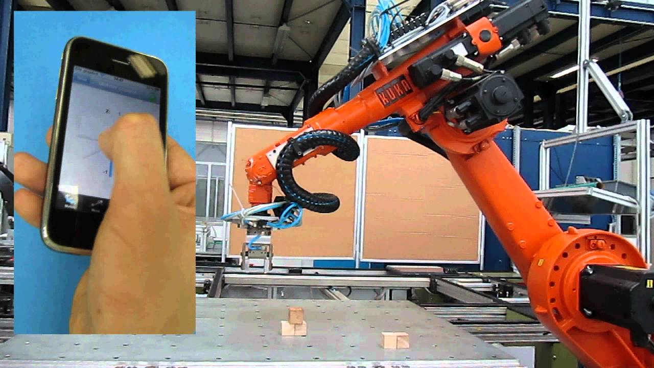 iPhone Industrial Robot Control - KUKA KR 6
