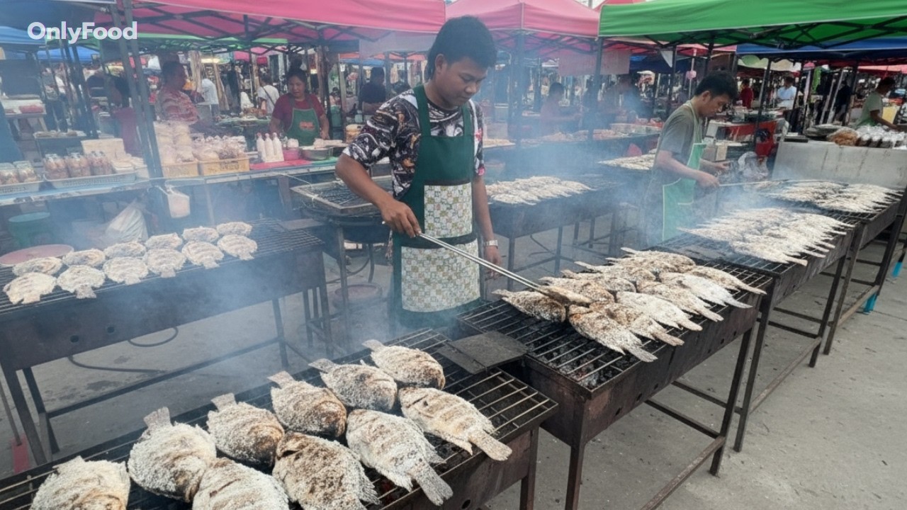 วันละ 100 โล! (จริงดิ?) | ปลาเผาย่างสมุนไพร ขายดีมาก ทำง่ายสร้างอาชีพ - ตลาดนัดคลองถมตลาดไท