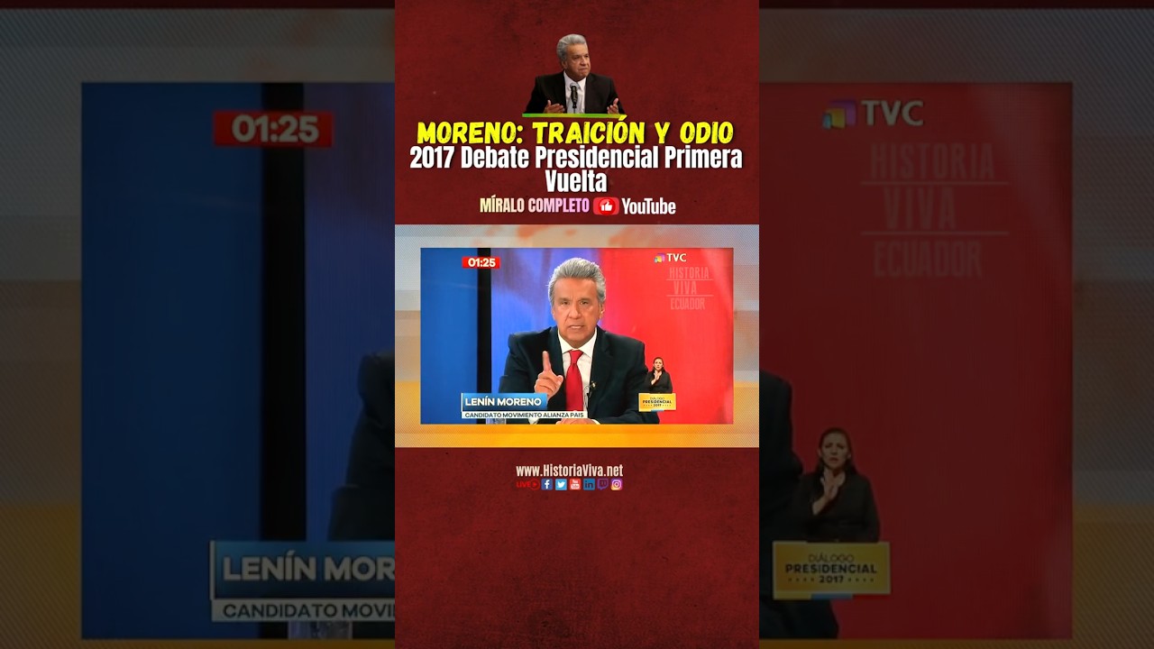 2017: Moreno Bajo Fuego en el Primer Debate Presidencial