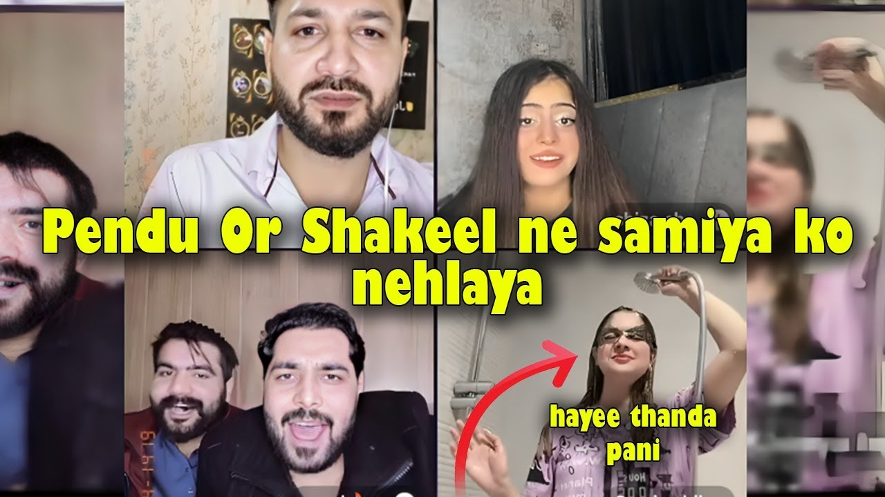 Pendu & Shakeel Mehar vs Samiya Hijab & Shiza | Samiya Hijab Shower Punishment | Cool Weather