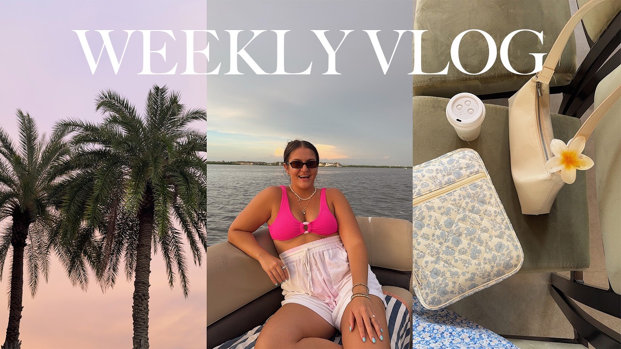 WEEKLY VLOG: living in Florida- boat day, back to routine, spending the day downtown