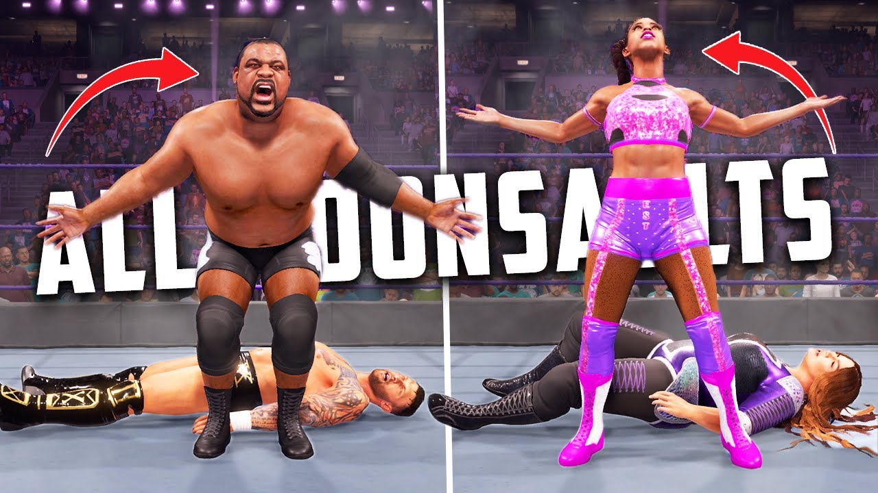 WWE 2K22 Все вариации Moonsault в игре (более 50 анимаций)