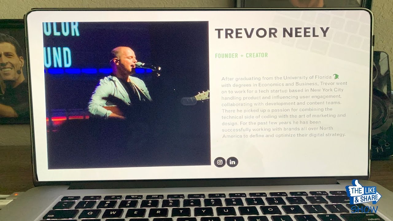 Episode 31 - The Like and Share Show is celebrating Instagram connection Trevor Neely!