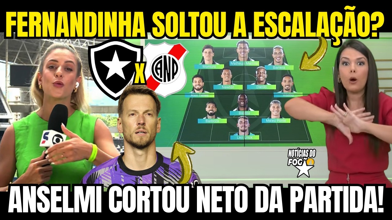 NETO CORTADO DA LISTA DO JOGO DE HOJE PELO TÉCNICO MARTIN ANSELMI! CABRAL, TUCO E DANILO VOLTAM!