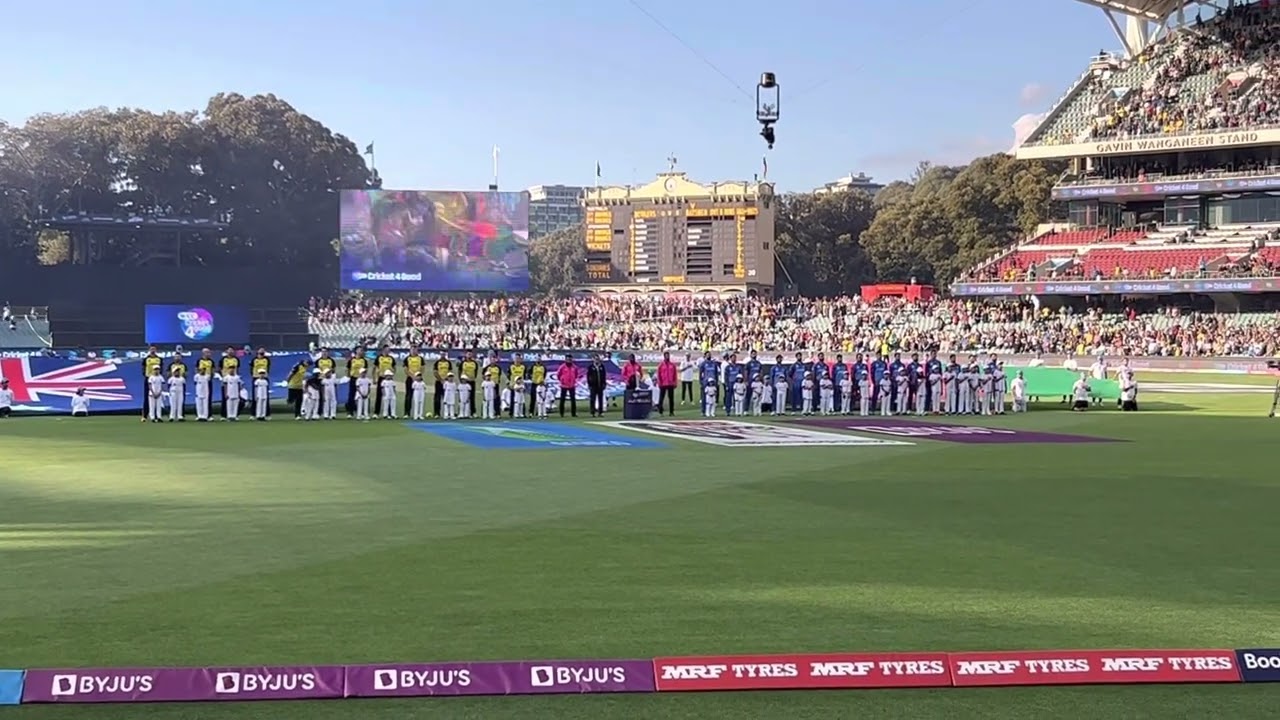 National Anthems Australia Vs Afghanistan Adelaide Oval t20 World Cup 2022