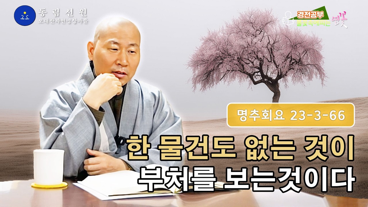 불꽃 속에 피는 연꽃 경전 강의 -『마음을 바로 봅시다(명추회요 冥樞會要)』50 | 참으로 부처님을 보는 것 | 159-161쪽