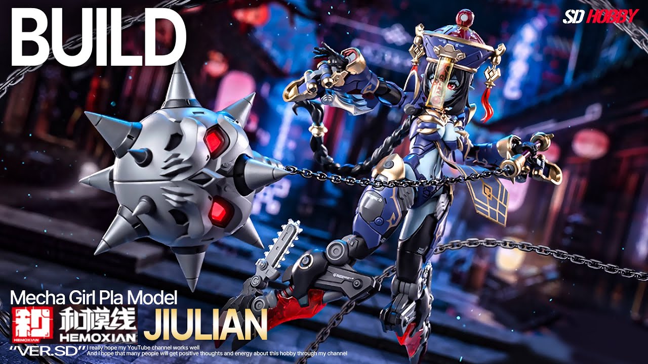 HEMOXIAN JS-009 Jiangshi Mecha Girl Qulyun ASMR BUILD | Relaxing Plastic Model Assembly