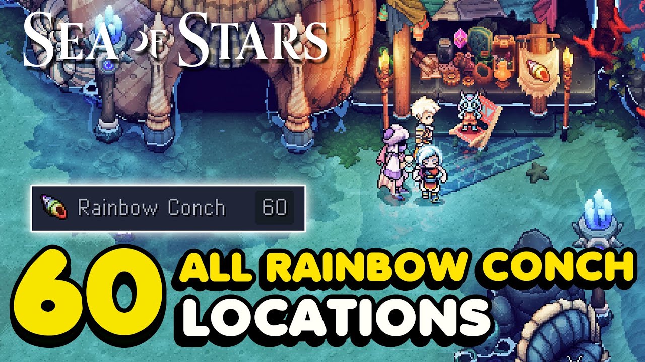 Sea of Stars All 60 Rainbow Conch Locations (Conch Master Trophy Guide)