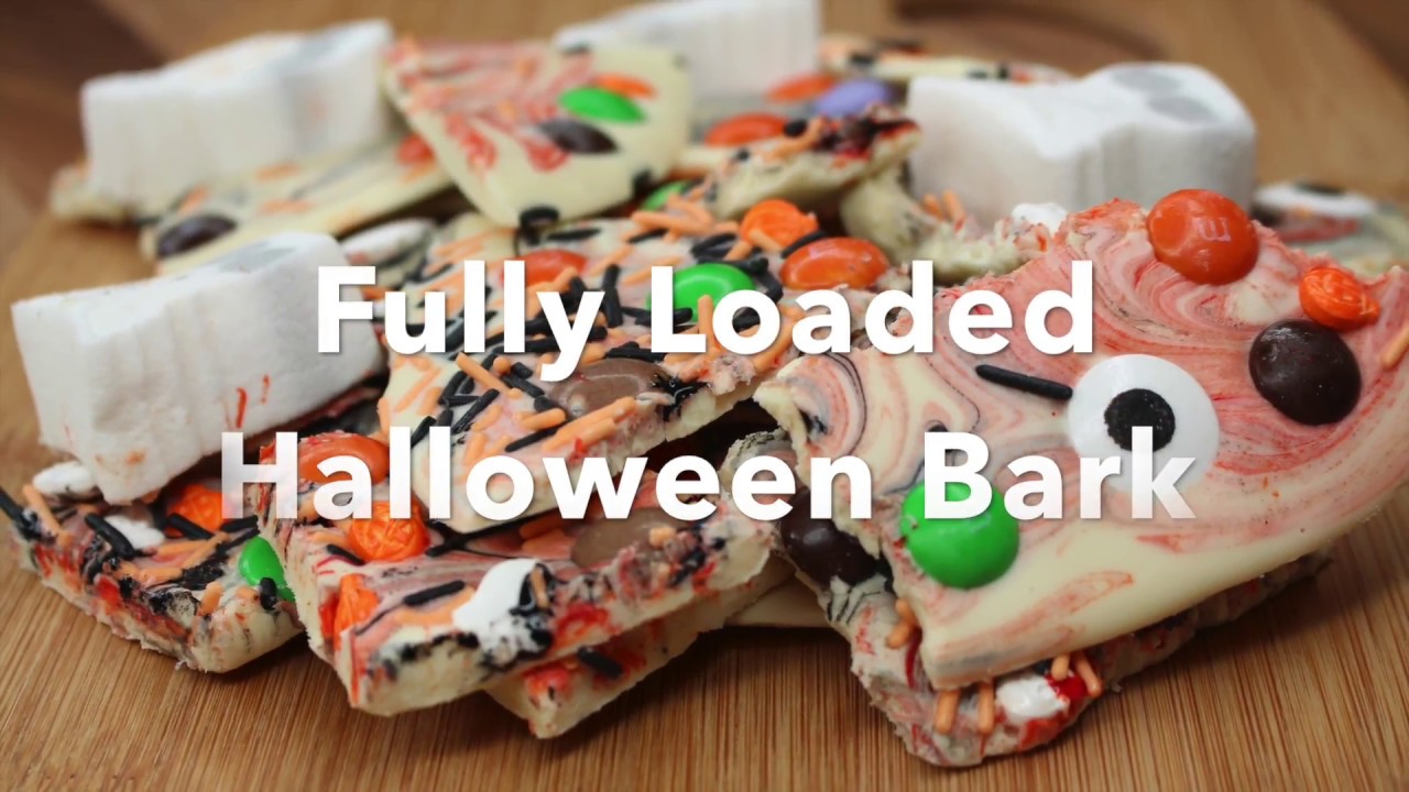 Super Easy Loaded Halloween Bark | Soph-obsessed