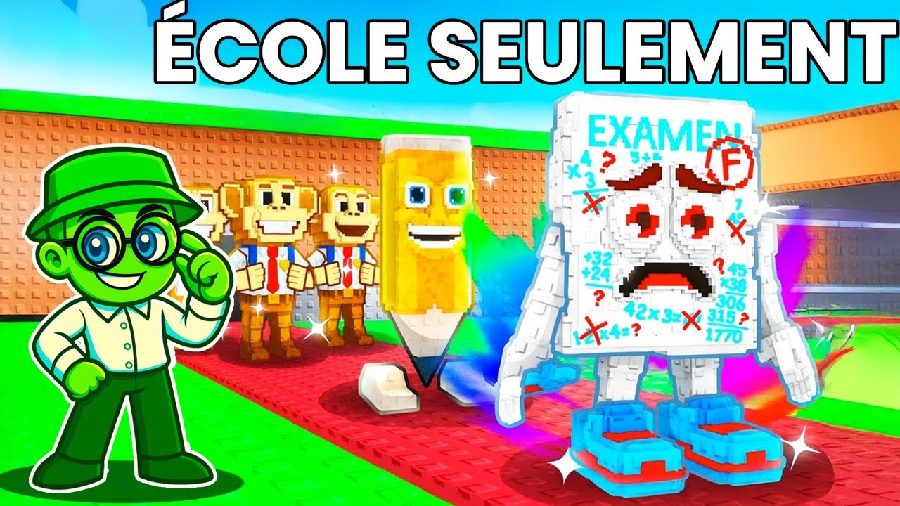 De 0 € à 1 BILLION grâce aux Brainrots de l’ÉCOLE uniquement !
