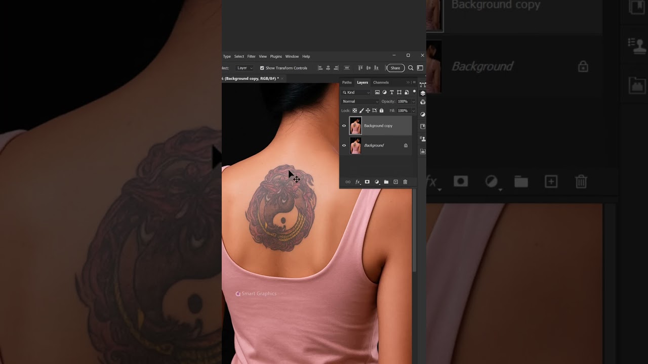 How to remove a tattoo   Photoshop short tutorial
