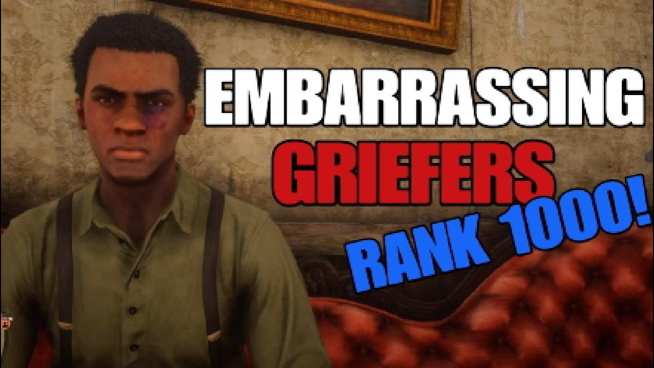 THESE LEVEL 1000 GRIEFERS ON RDR2 ONLINE PULLS UP AND THIS HAPPENS...