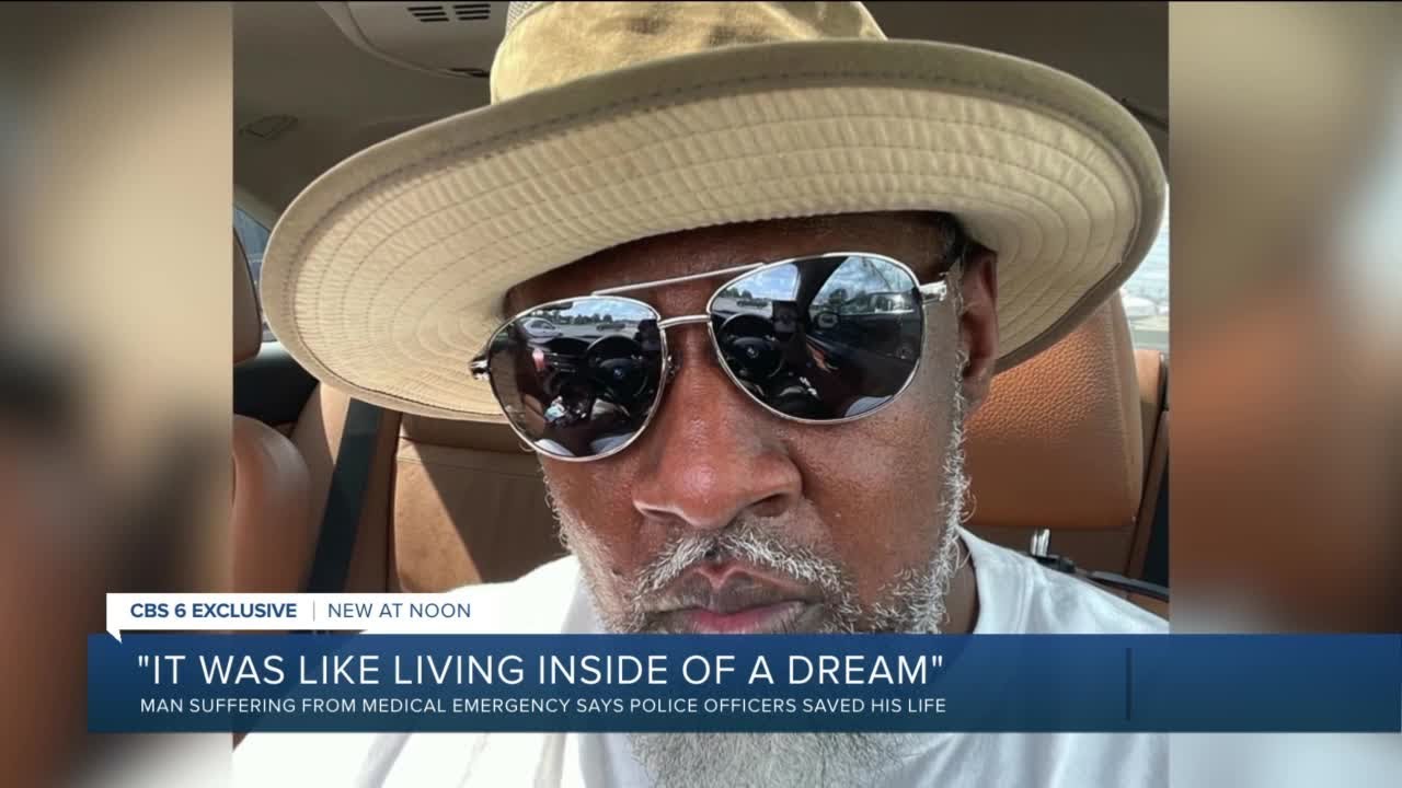 Man says police saved his life during medical emergency