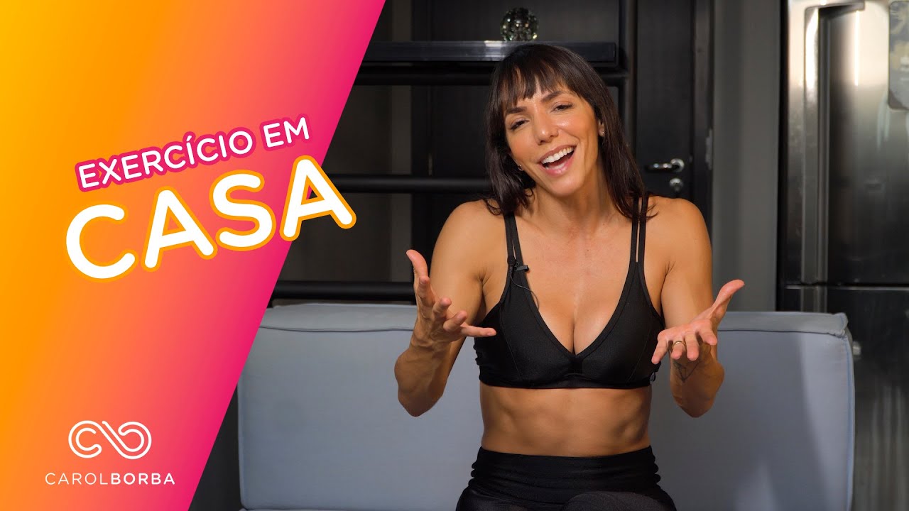 Treino fácil para os sedentários, vózinhas e vôzinhos se movimentarem em casa - Carol Borba