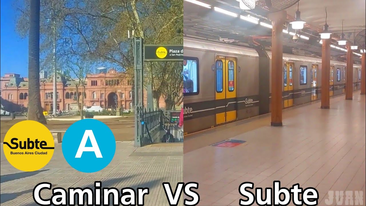 El Subte VS Caminar | El Tramo más corto | Plaza de Mayo - Perú