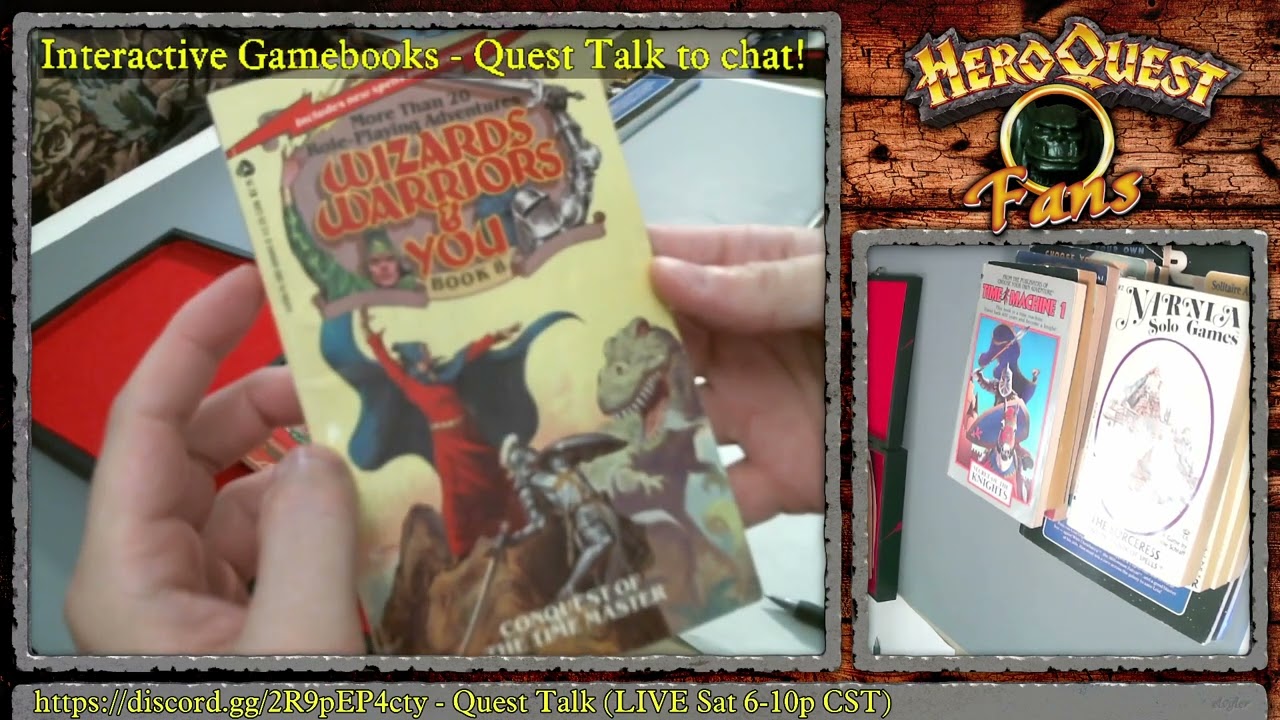 HeroQuestFans: GameBooks! Reading 9/16/22 + bonus rant(s)