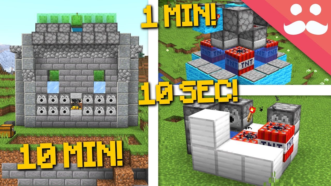 MINECRAFT WEAPONS: 10 Minutes, 1 Minute, 10 Seconds!