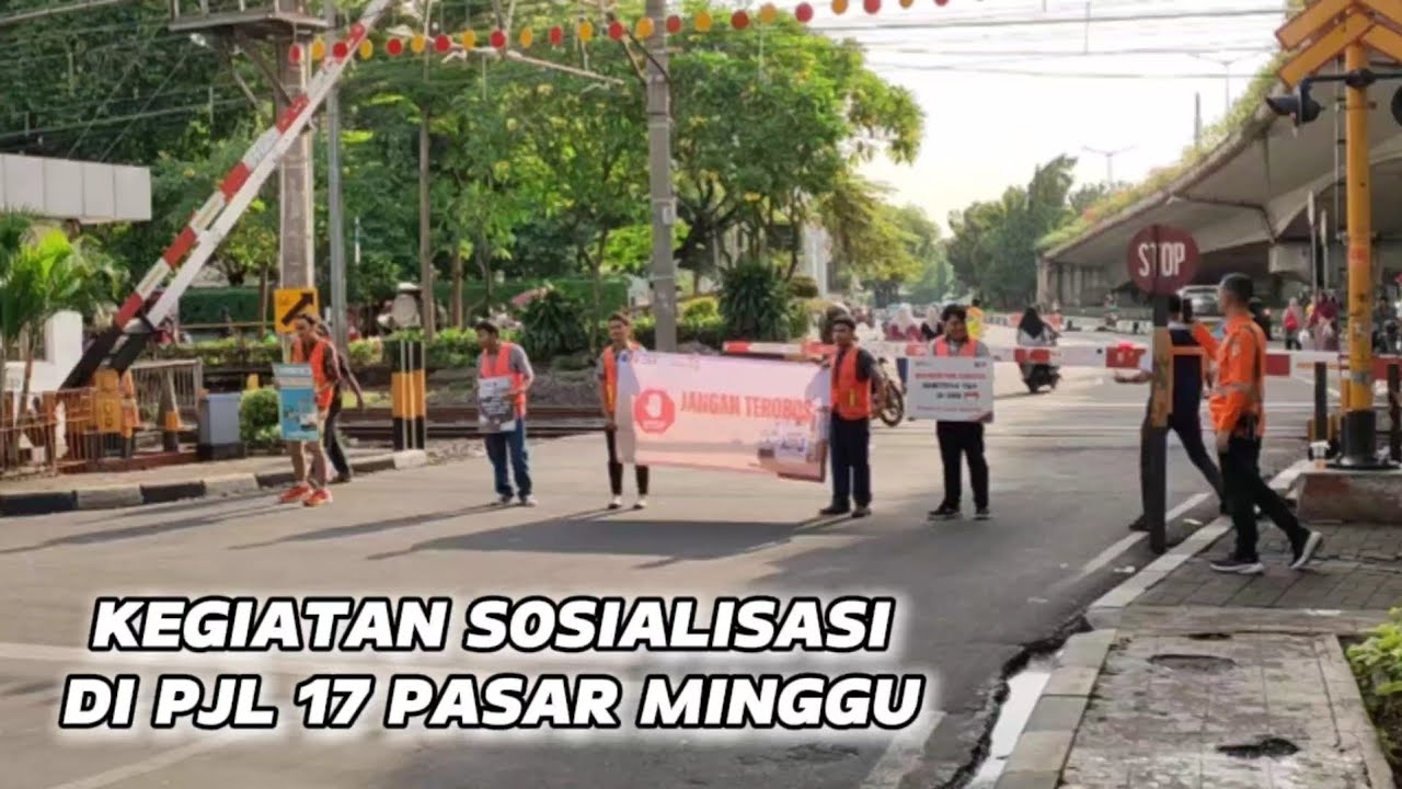 KEGIATAN SOSIALISASI DI PERLINTASAN KALIBATA OLEH NATIONAL RAILFANS‼️ #keretaapi #train #railway