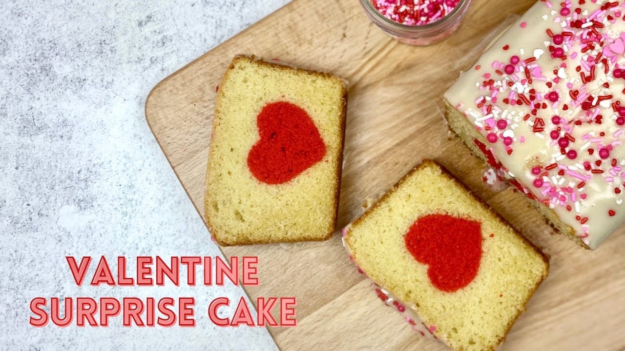 VALENTINE SURPRISE CAKE | Surprise heart cake inside