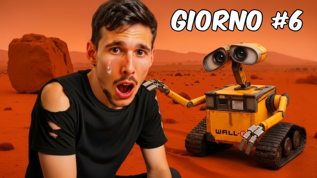 SOPRAVVIVO 24 ORE su MARTE con L' AIUTO dei ROBOT!!
