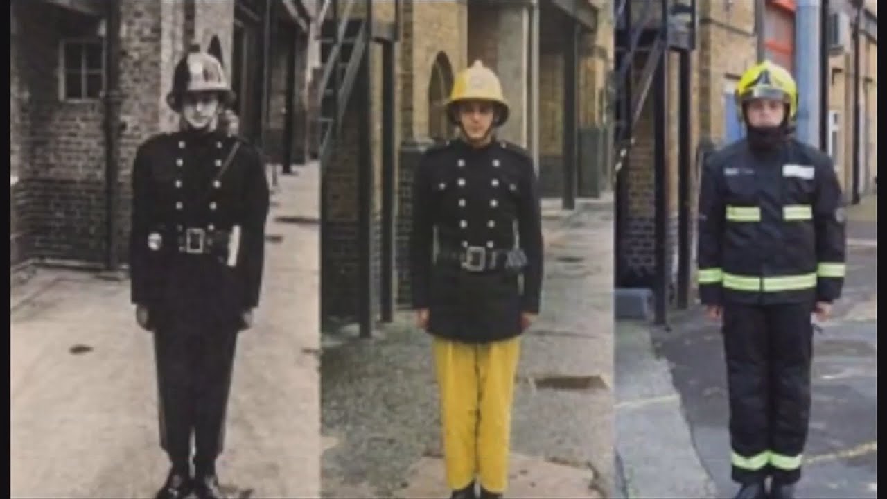 Three generations of 'Gunn' firefighters at London's fire brigade (UK) BBC News - 14 September 2020