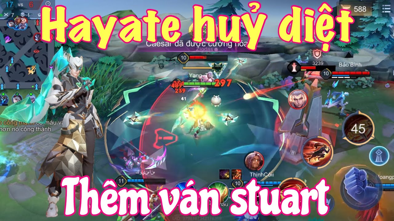 Hayate game huỷ diệt nhanh gọn khuyến mãi thêm ván Stuart - LQMB