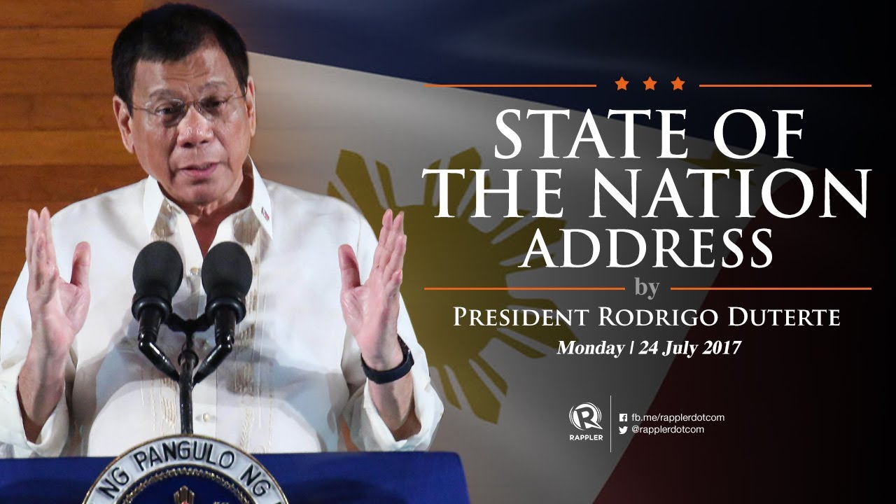 LIVE: 2017 State of the Nation Address by President Rodrigo Duterte
