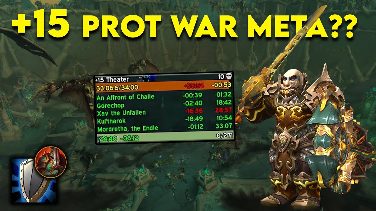 +15 Theater of Pain | Prot Warrior PoV | PTR The War Within WOW 11.1