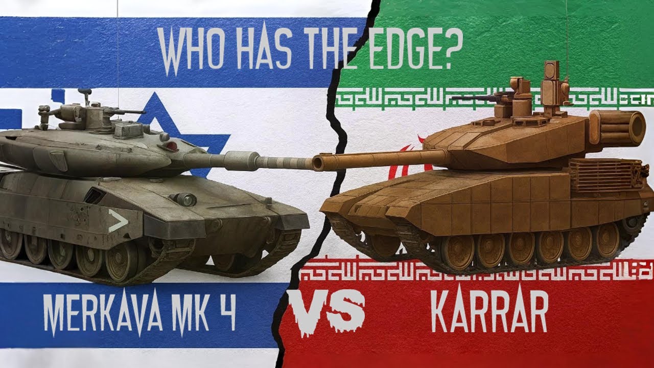 MERKAVA MK4 (Israel) VS KARRAR (Iran) | Battle of Main Battle Tanks